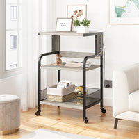 Garvee support d'imprimante avec fonction de chargement, structure en métal, hauteur réglable, pour le bureau et la maison, 52 × 40 × 80 cm, vert