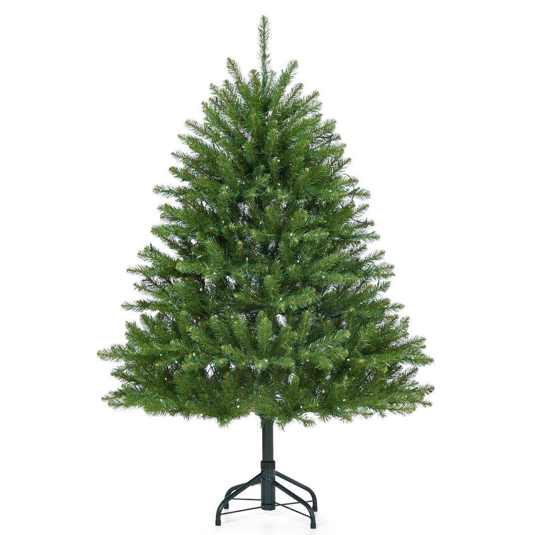 Garvee sapin de Noël artificiel de 135 cm avec 200 LED, en PE/PVC, idéal pour la décoration de Noël et l'éclairage festif du salon