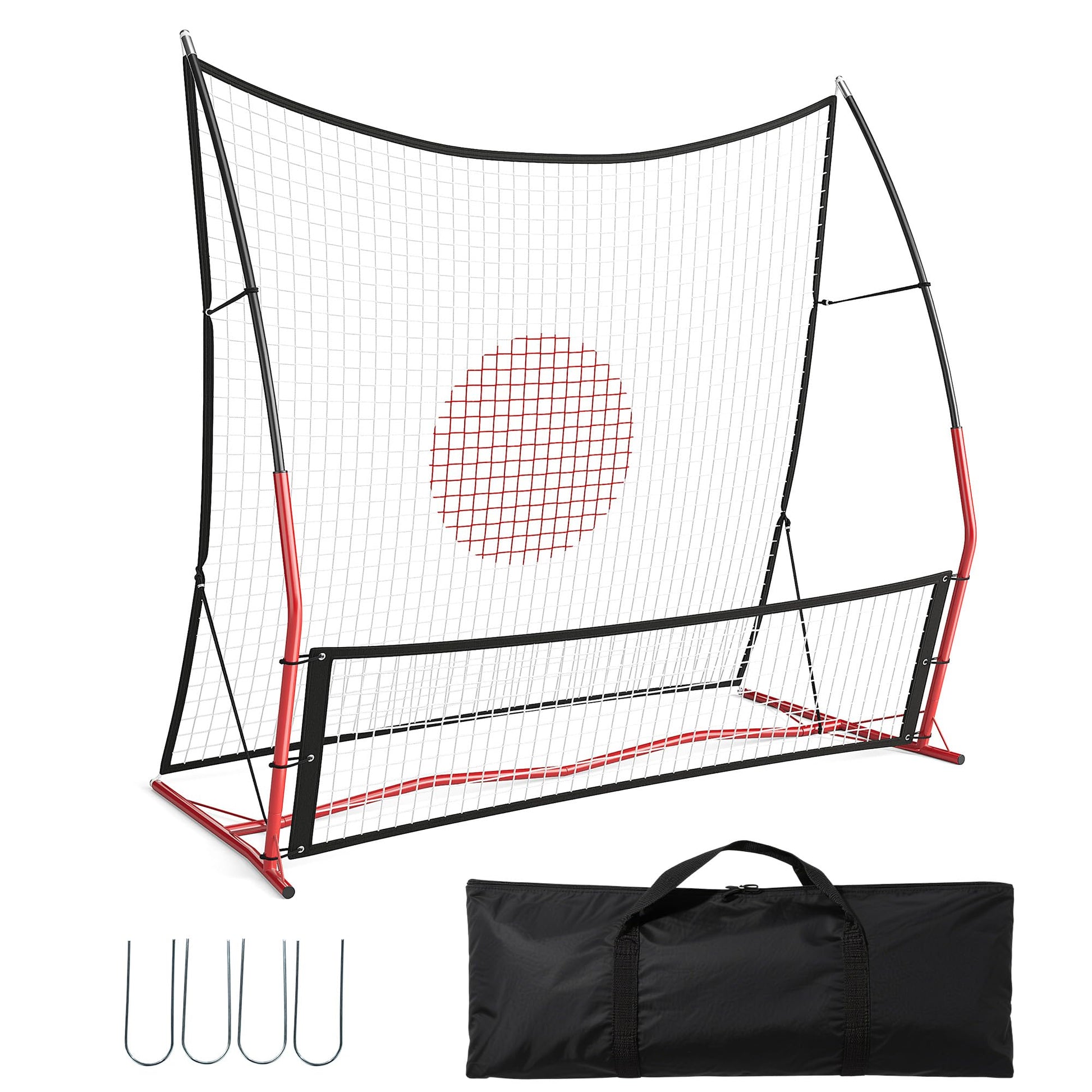 Garvee Rebondisseur de football 1,8 x 1,2 m, Robuste, polyvalent, pour l'entraînement en intérieur et en extérieur