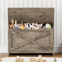 Banc de rangement en bois Garvee 30 pouces avec verrou de sécurité pour salon et chambre, grand, robuste et polyvalent