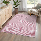 Garvee Tapis 100 % polyester 350 g/m² effet cachemire, lavable et pliable, design moderne, doux et durable, idéal salon et chambre. - 