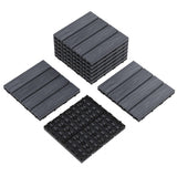 Garvee 9-lot Dalles de Terrasse Composite Bois 30,5 x 30,5 cm Gris Pour Jardin et Balcon Extérieur - Gris-2