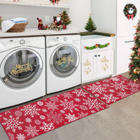 Tapis de cuisine antidérapants Garvee Christmas, lot de 2, polyester, antidérapants, pour cuisine et couloir, 40 x 60 + 40 x 120 cm