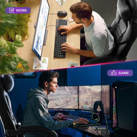 Garvee Chaise gaming ergonomique noire avec repose-pieds, appui-tête et soutien lombaire, pivotante 360°, hauteur réglable, capacité 136 kg, adulte et ado