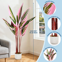 Plante artificielle Garvee en pot, feuilles réalistes, entretien facile, PEVA durable, pour bureau et salon, verte, élégante
