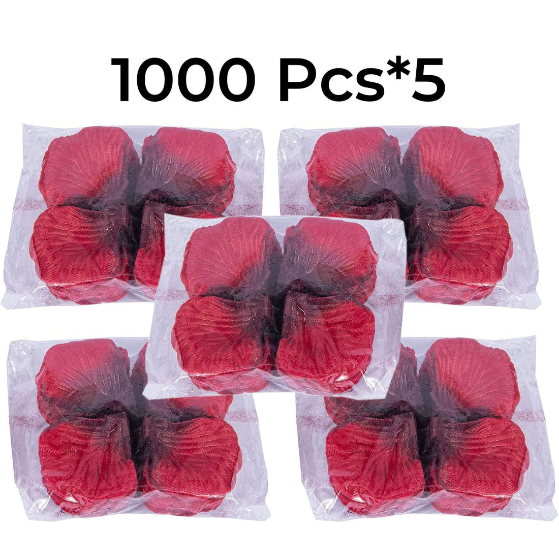 Garvee 5000 pétales de rose artificiels rouges, doux et soyeux, réutilisables, pour mariage et Saint-Valentin