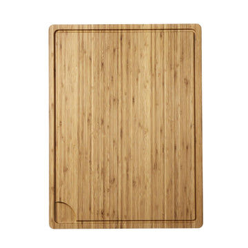 Planche à découper extra large Garvee en bambou (61 x 46 cm) avec rigole à jus et poignées, idéale pour la cuisine et la viande. Bois robuste, double face, 2 cm d'épaisseur.