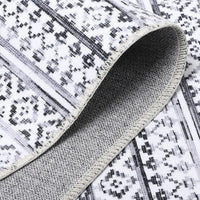 Tapis Garvee Boho imperméable, antidérapant et lavable à poils courts, motif losanges bohème, idéal pour le salon, la chambre ou la salle à manger. Motif losanges bohème.