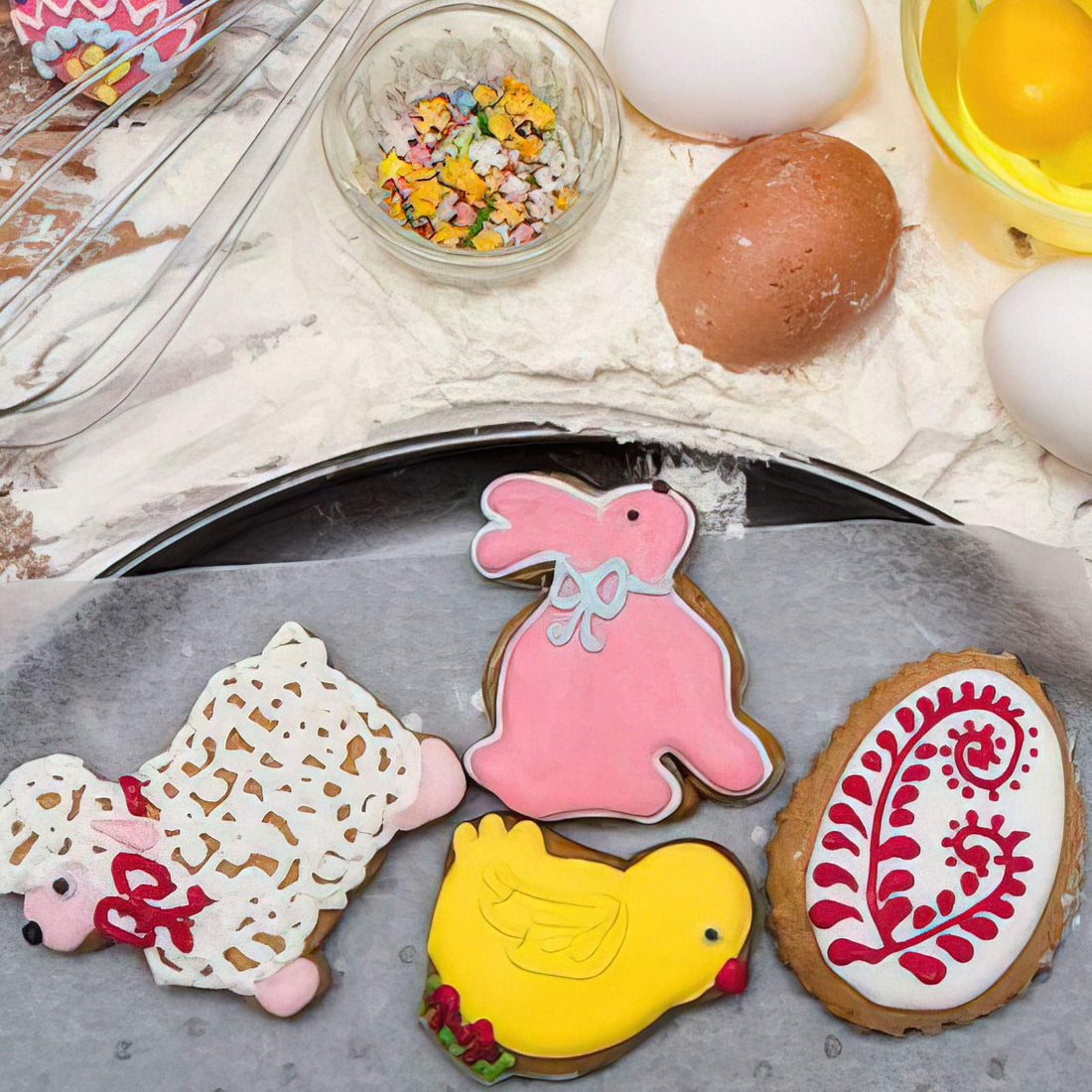 Ensemble de 14 emporte-pièces Garvee pour Pâques, en acier inoxydable, pour la pâtisserie maison pendant les fêtes, formes variées