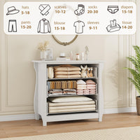 Garvee commode à 3 tiroirs, pour chambre, en bois rouge, poignées en métal, idéale pour le salon ou le couloir