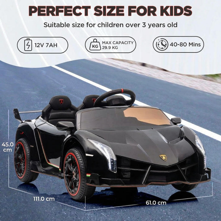 Voiture Lamborghini siège large ceinture sécurité amortisseurs roues