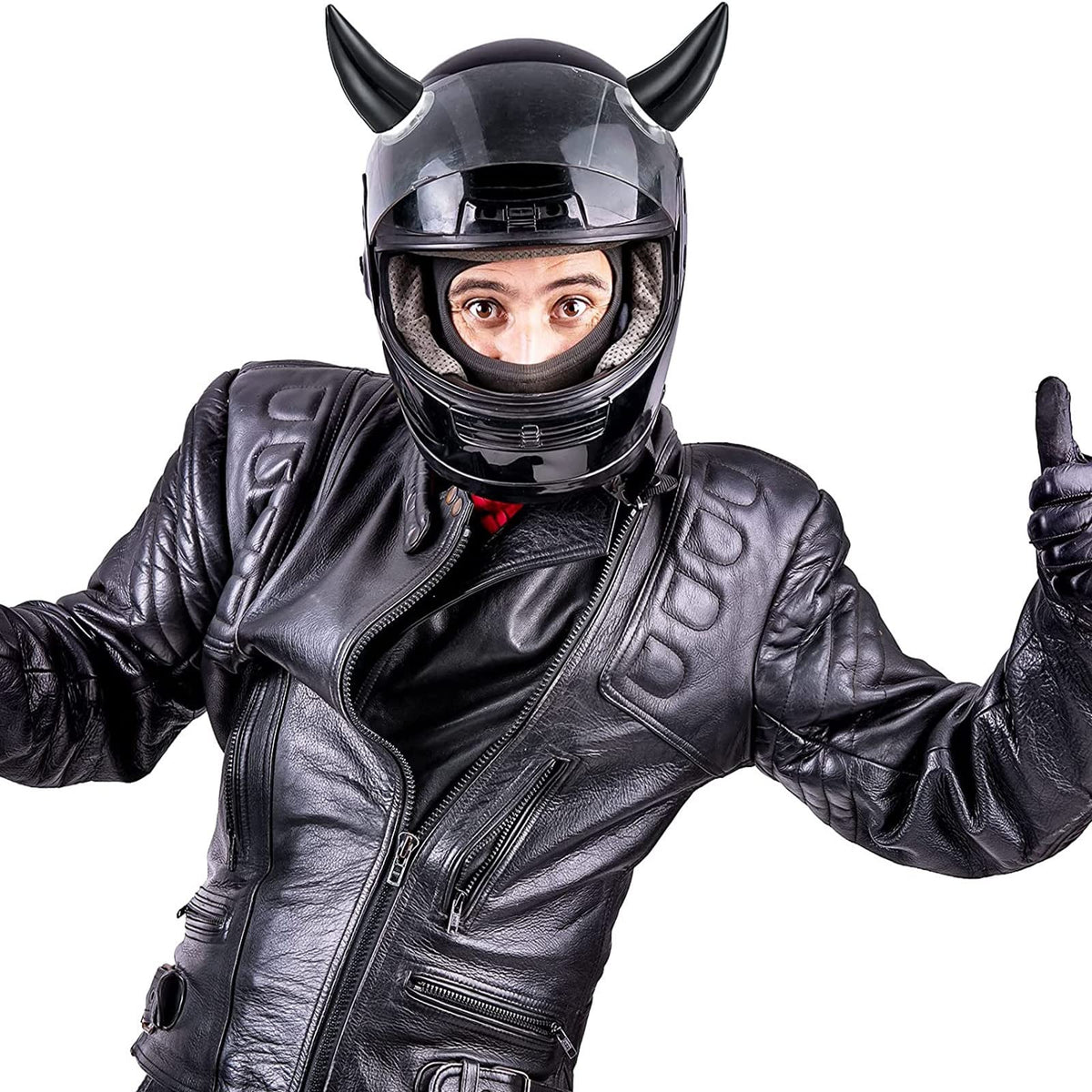Ensemble de cornes de casque de moto Garvee, oreilles de chat et ailes de diable, décoration adhésive à ventouse, 5 paires, robuste et léger, pour motards et cosplay