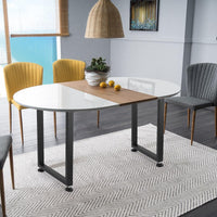 Pieds de table carrés en métal Garvee 28" réglables, robustes, revêtement en poudre noir, pour salle à manger et bureau