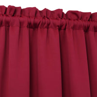 Cantonnières occultantes Garvee, lot de 2, 66 x 114 cm, rouges, pour salon, cuisine, chambre, isolantes thermiques