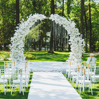 Arche de jardin Garvee en métal, 3 m x 2,2 m, acier galvanisé antirouille, style vintage, idéale pour mariages et garden-parties.