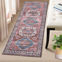 Tapis Garvee Boho Vintage à motif tribal, antidérapant, lavable, 80 x 150 cm, salon, chambre