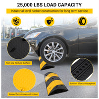 Garvee Rubber Speed Brake 3,3 pi, 2 canaux, amortisseur de chocs, antidérapant, thermoplastique, noir et jaune, pour asphalte et garage
