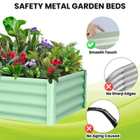 Jardinière surélevée Garvee en métal 8x4x2 pi, en acier thermolaqué antirouille pour l'extérieur