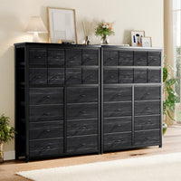 Garvee commode à 16 tiroirs en tissu, idéale pour la chambre, la cuisine, le bureau, l'entrée, le salon, le couloir ou la chambre d'enfant