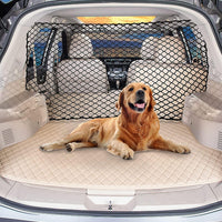 GARVEE Filet de séparation de coffre pratique pour animaux de compagnie, barrière de sécurité pour chien en voiture, 120 x 70 cm, noir