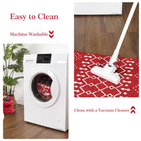 Tapis de Noël Garvee, antidérapant, lavable, résistant aux taches et à l'eau, pour la cuisine, l'entrée, la chambre, la buanderie, en polyester doux.