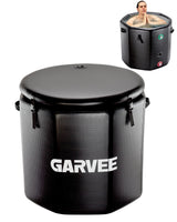 Garvee Bain de glace portable , 666 L, noir, couvercle isolé, PVC