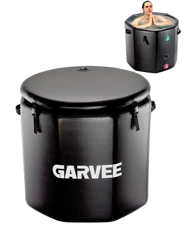 Bain de glace Garvee pour athlètes, 660 litres, PVC de qualité militaire, couvercle isolé, portable, pour les loisirs