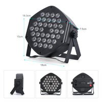 Garvee projecteurs de scène LED RGB rechargeables, 36 LED, 7 modes, télécommande, contrôle DMX, polyvalents pour DJ, discothèque, fêtes, bars, Halloween, Noël