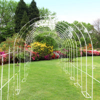 Arche de jardin Garvee en métal, 3 m x 2,2 m, acier galvanisé antirouille, style vintage, idéale pour mariages et garden-parties.