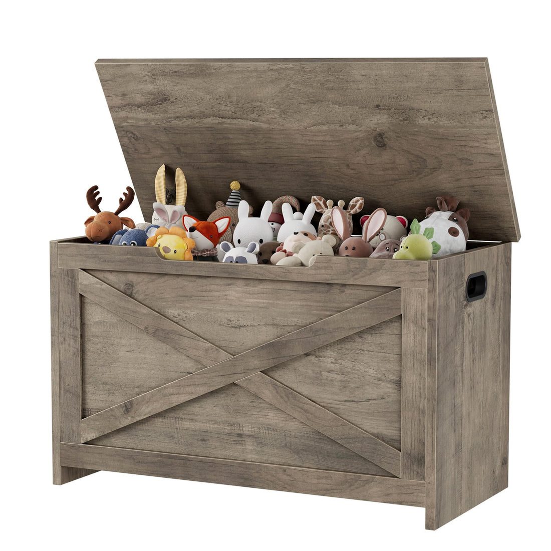 Banc de rangement en bois Garvee 30 pouces avec verrou de sécurité pour salon et chambre, grand, robuste et polyvalent