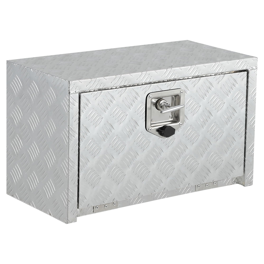 Garvee Coffre sous châssis en aluminium robuste 61 cm, rangement étanche argent pour pick-up, camion et remorque, idéal benne et utilitaire