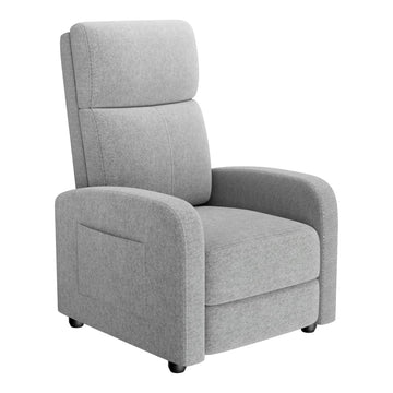 Fauteuil inclinable Garvee pour adultes, ergonomique et réglable, avec poche latérale, dossier haut, larges accoudoirs, assise rembourrée, idéal pour le salon ou la salle de cinéma maison.