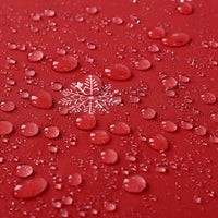 Rideau de douche Garvee Christmas avec motif sapin de Noël et neige, imperméable, 85 x 183 cm, polyester rouge pour salles de bain et fêtes
