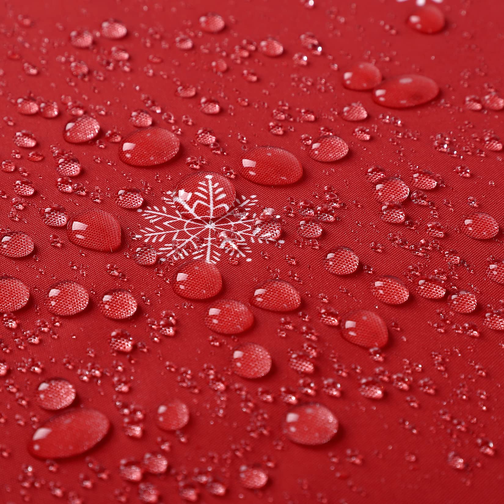 Rideau de douche Garvee Kerst, motif sapin de Noël et flocons de neige, imperméable, 182 x 183 cm, rouge, décoration de salle de bain