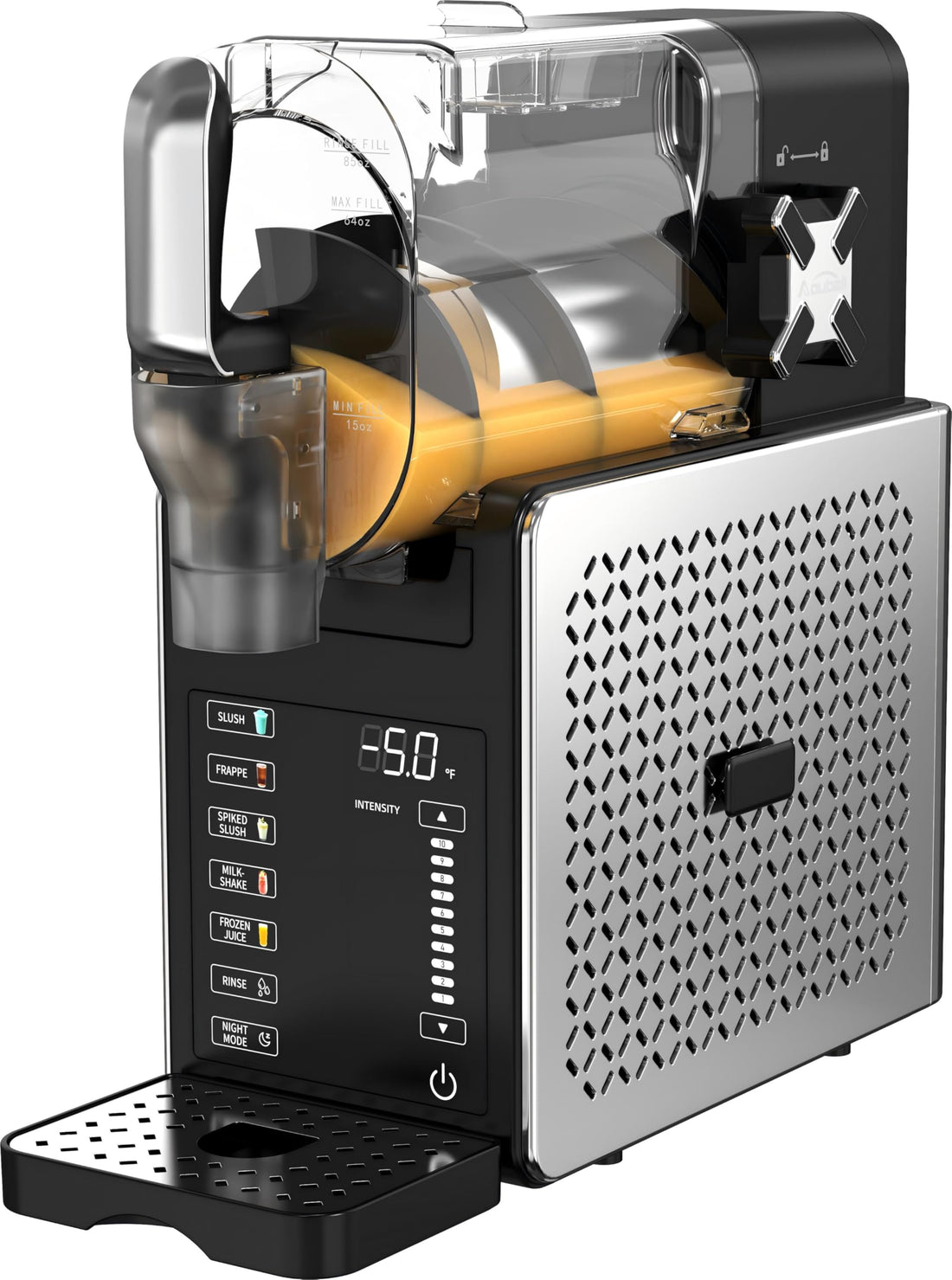 Machine à granita Garvee ABS FS-201 - Norme européenne - Matériau robuste - Refroidissement efficace - Compacte - Idéale pour les fêtes et événements