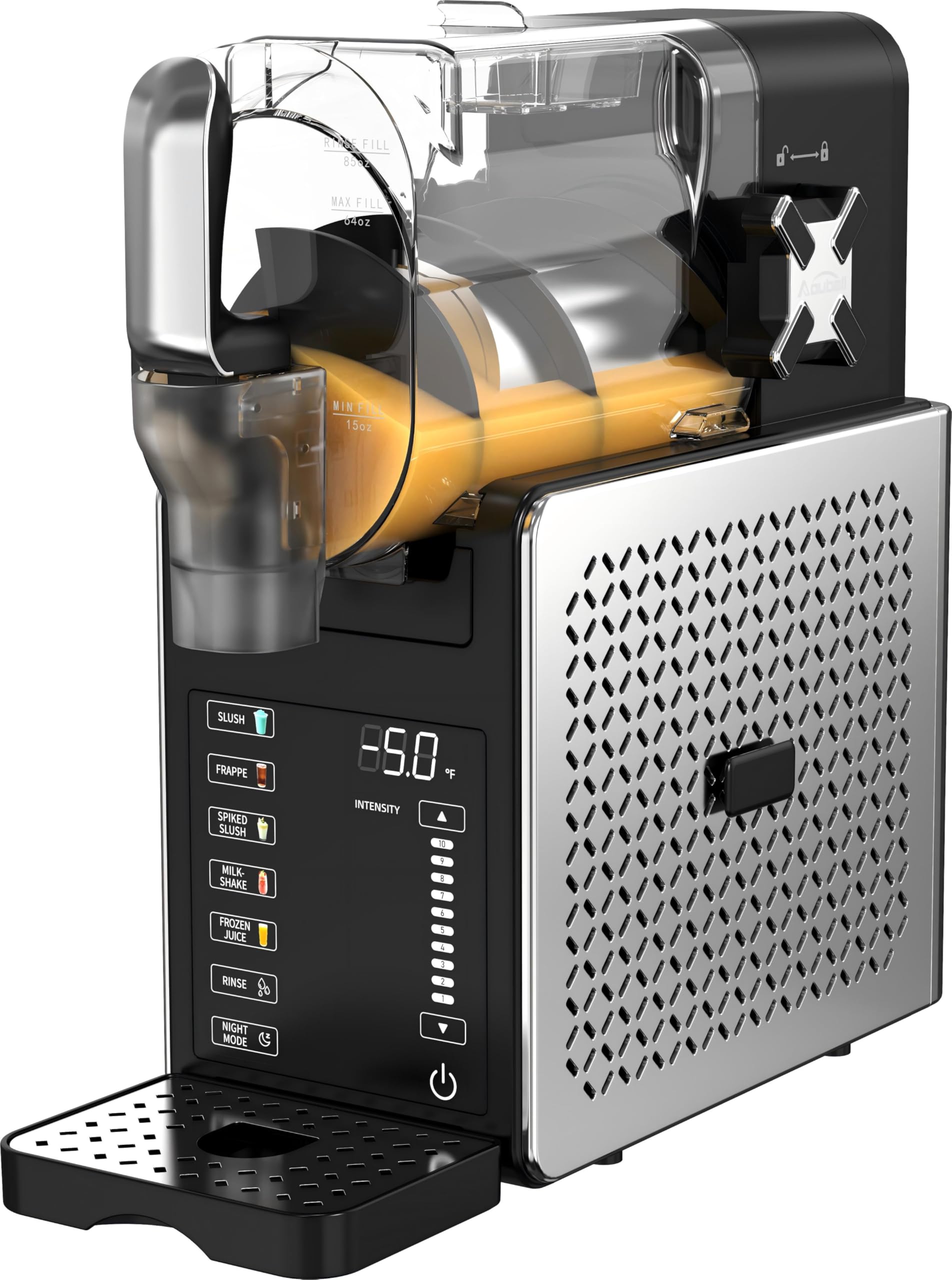 Machine à granita Garvee ABS FS-201 - Norme européenne - Matériau robuste - Refroidissement efficace - Compacte - Idéale pour les fêtes et événements