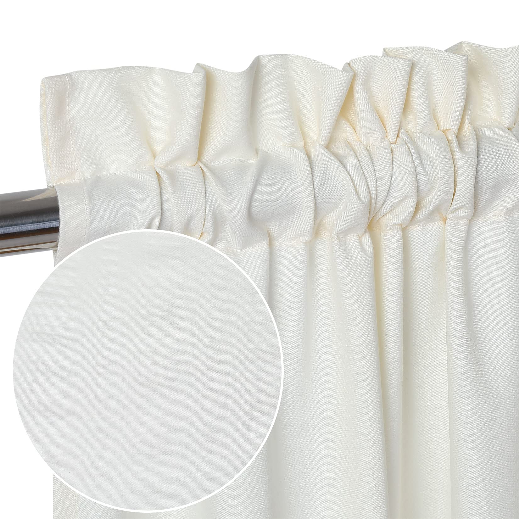 Rideaux de cuisine imperméables Garvee en PVC, 2 x 30 x 76,2 cm, pour cuisine, salle de bain, chambre ou demi-pièce