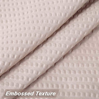 Rideau de douche en microfibre Garvee, déperlant, 72 x 72 cm, taupe gaufré, séchage rapide, facile à installer, salle de bain