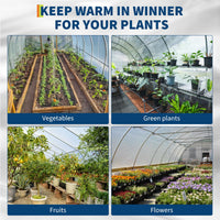 Film de serre Garvee 26 x 150 pi LDPE 6 mil résistant aux UV transparent flexible pour l'agriculture horticole