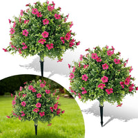 Garvee Lot de 2 sapins artificiels de 60 cm pour intérieur, réalistes, sans entretien, en matériau de haute qualité, décoration de Noël verte