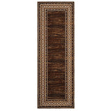 Garvee tapis lavable moderne avec bord géométrique antidérapant pour cuisine et salon, design plat, couleur variée