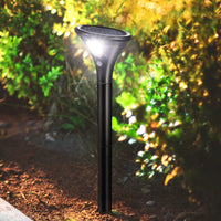 Lot de 4 lampes solaires d'extérieur Garvee avec détecteur de mouvement, étanches IP65, pour jardin, terrasse, pelouse et allée.