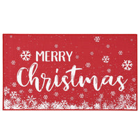 Tapis de porte Garvee Joyeux Noël, motif flocon de neige rouge, pour l'intérieur et l'extérieur, 40 x 60 cm