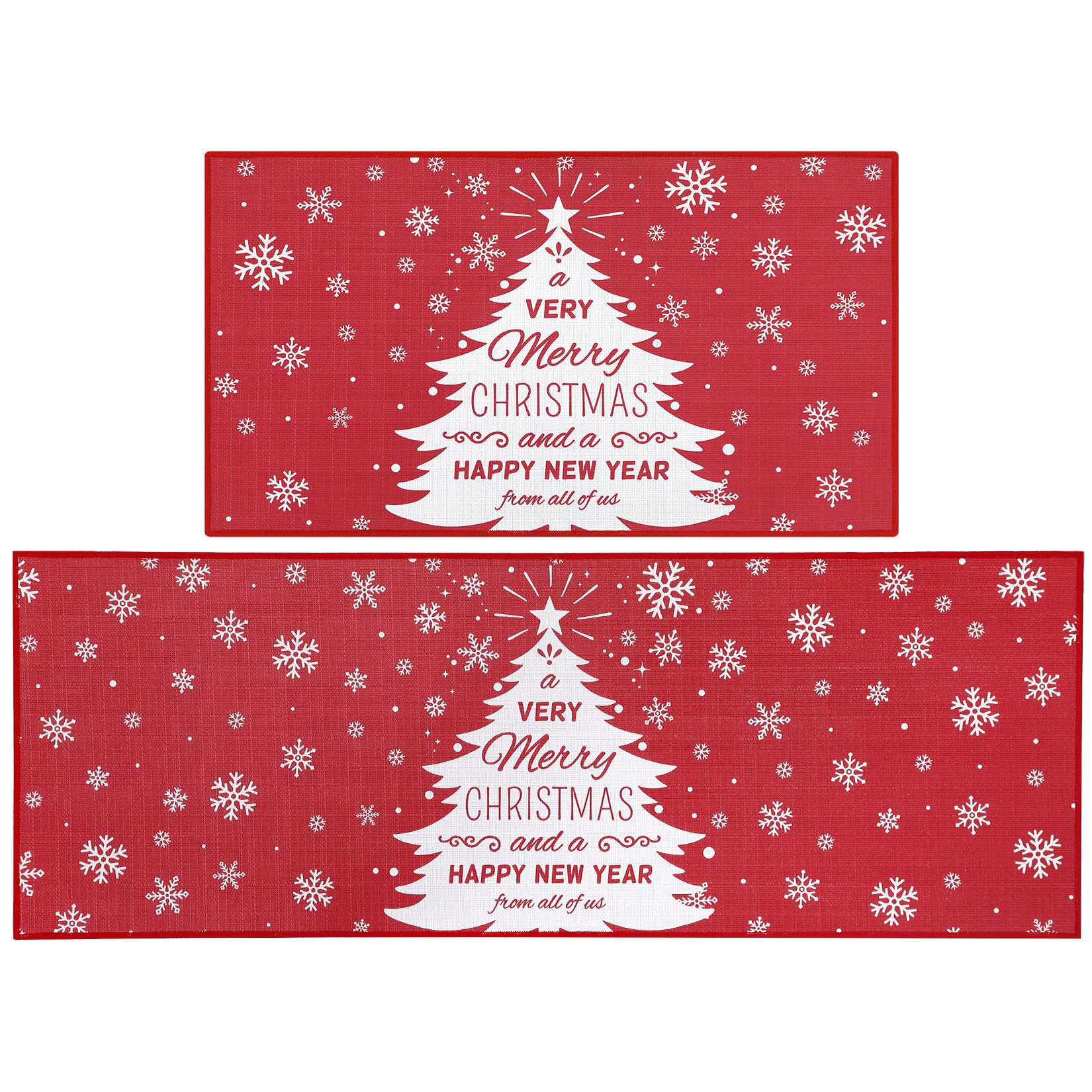 Torchon de cuisine Garvee Kerst avec bonhomme de neige et sapin, 40 x 60 cm, lin, lot de 2, décoration salle de bain et maison