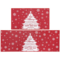 Torchon de cuisine Garvee Kerst avec bonhomme de neige et sapin, 40 x 60 cm, lin, lot de 2, décoration salle de bain et maison