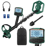 Garvee Détecteur De Métaux Professionnel Pour Adultes Et Débutants, 4 Modes, Léger, Écran LCD, Pour Plage Et Jardin - Vert