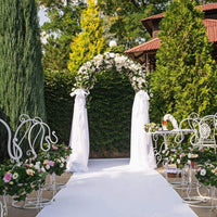 Garvee Arche de jardin en acier noir, tonnelle robuste pour plantes grimpantes, mariage, fête, décoration extérieure, pelouse, terrasse et allée