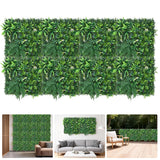 Garvee Panneaux Muraux Artificiels Boxwood 25,4 x 25,4 cm, Densité Élevée, Plastique Sûr, Écran Intimité Extérieur, Décor Intérieur/terrasse Vert