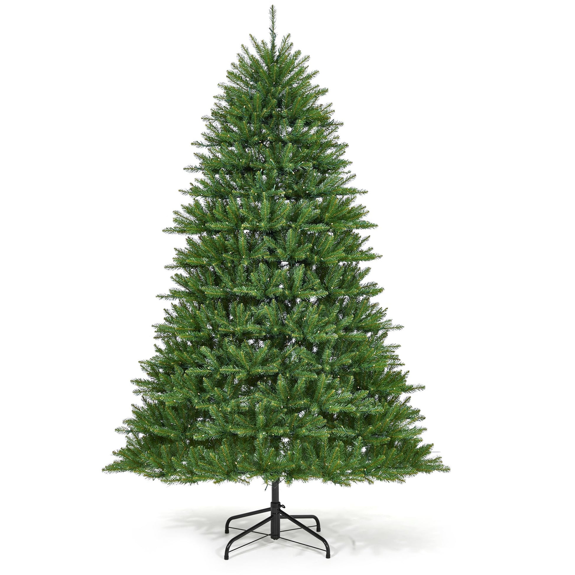 Sapin de Noël artificiel Garvee de 225 cm avec 700 LED, en PE/PVC de qualité supérieure, idéal pour les hauts plafonds et les fêtes de fin d'année.