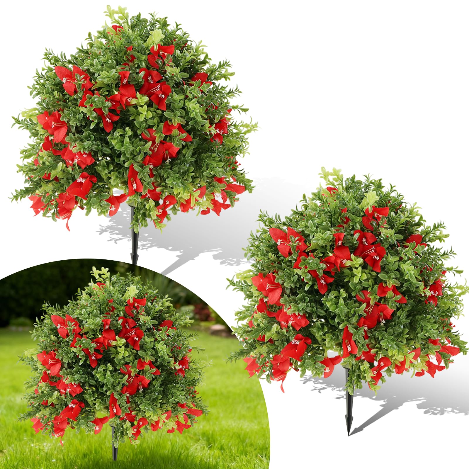 Garvee Arbre artificiel d’intérieur de 61 cm, plante réaliste et durable, résistante à la décoloration, pour maison et bureau, vert